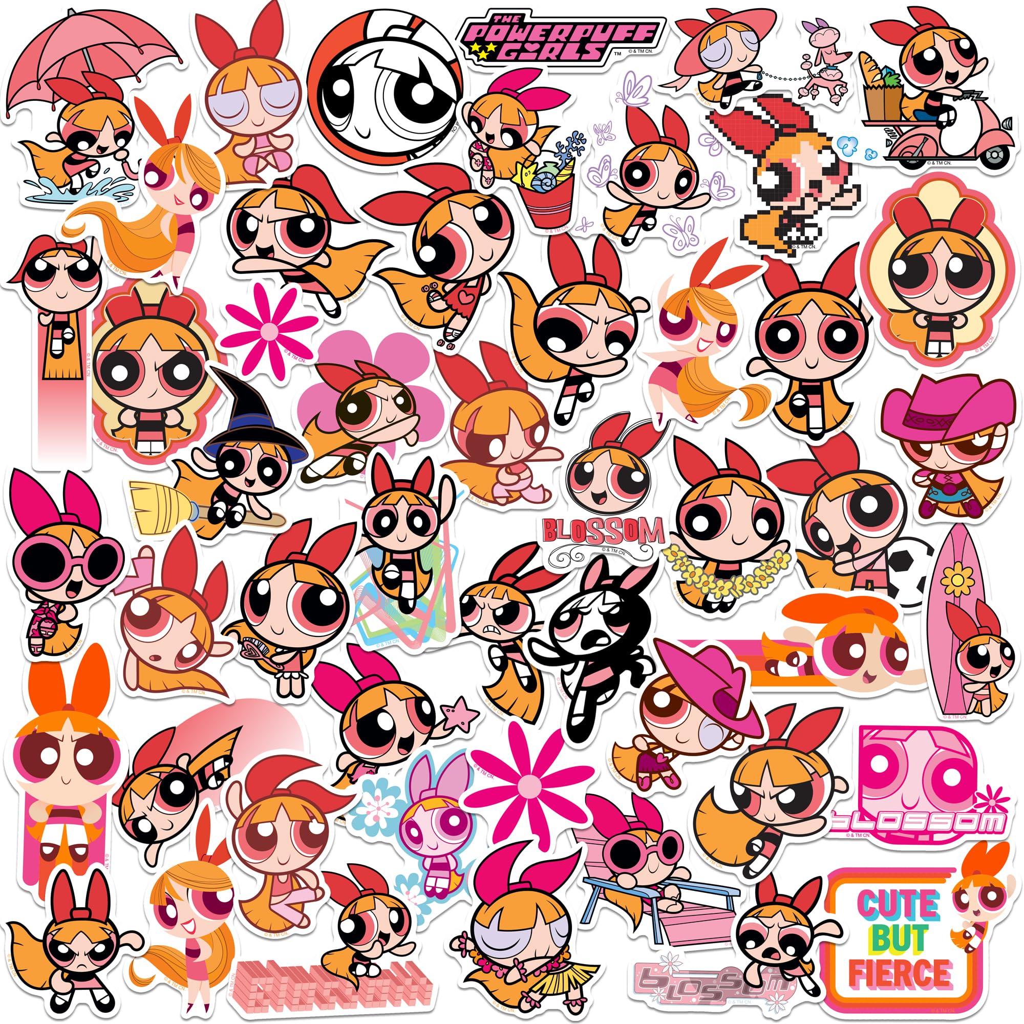 Amazon.com: Powerpuff Girls Blossoms 50ct Vinyl Large Deluxe
