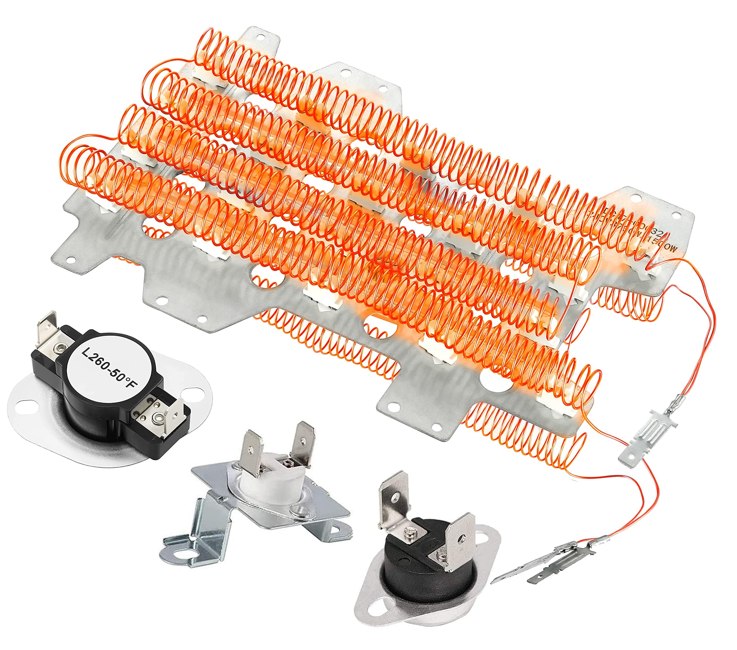 Dryer Heating Element kit Compatible with sam-sung Dryer Replaces DV45H6300EG/A3 DVE52M8650V/A3 DVE45R6300V/A3 DV45K7600EW/A3 DVE54M8750W/A3 DVE45R6300W/A3 DVE54M8750V/A3 Dryer Heating Element