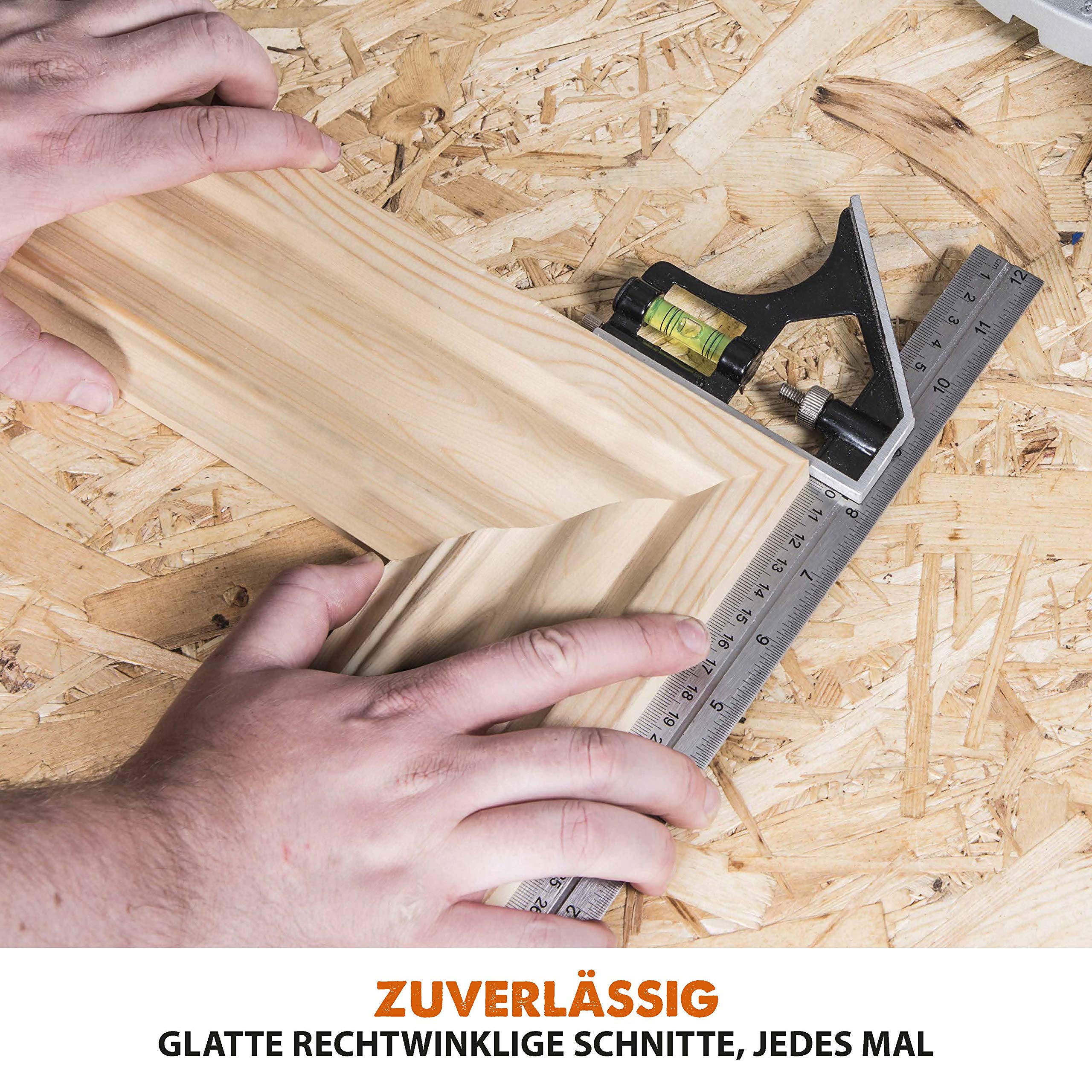 Evolution R185CCSX Handkreissäge 1600W Tauchsäge Ø 185 mm HM-Sägeblatt Multi-Material 3-teilige 1020mm Führungsschiene