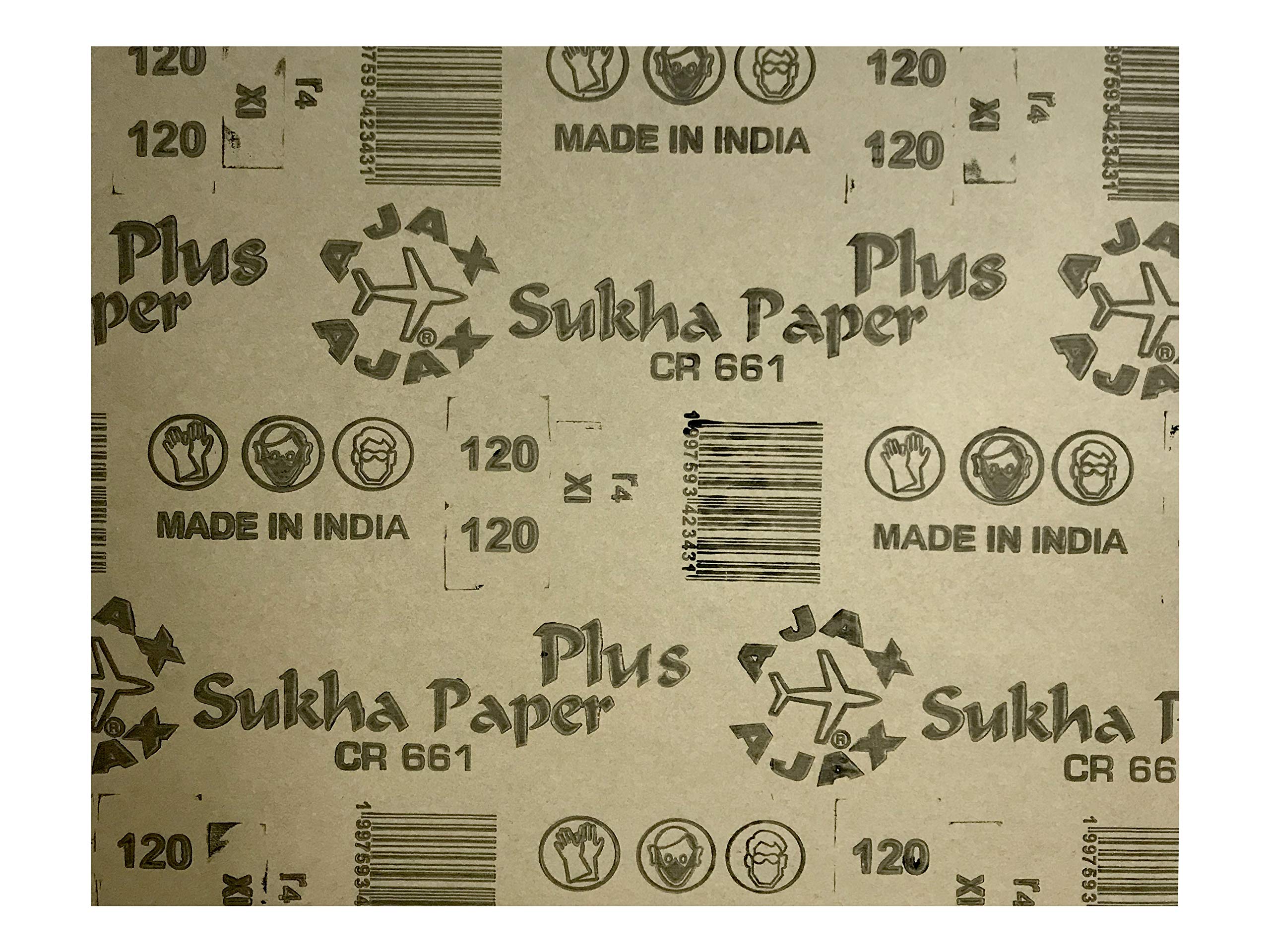 Sukha Alo Sand Paper 80 G; 100 G; 120 G; 150 G; 180 G; 220 G (Red) - Pack of 2 for Each grit 2