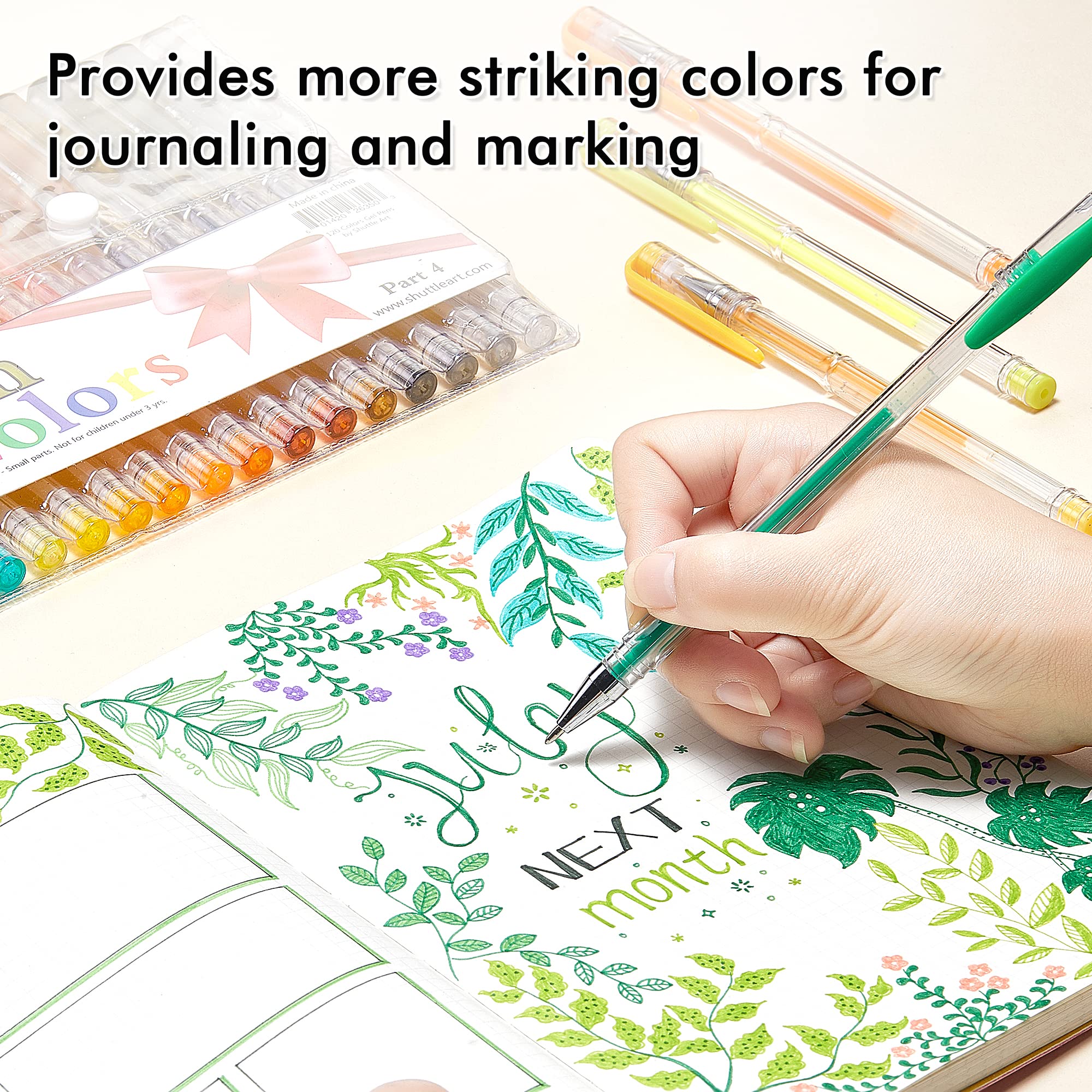 Shuttle Art ジェルボールペン カラーペン 120色セット 水性