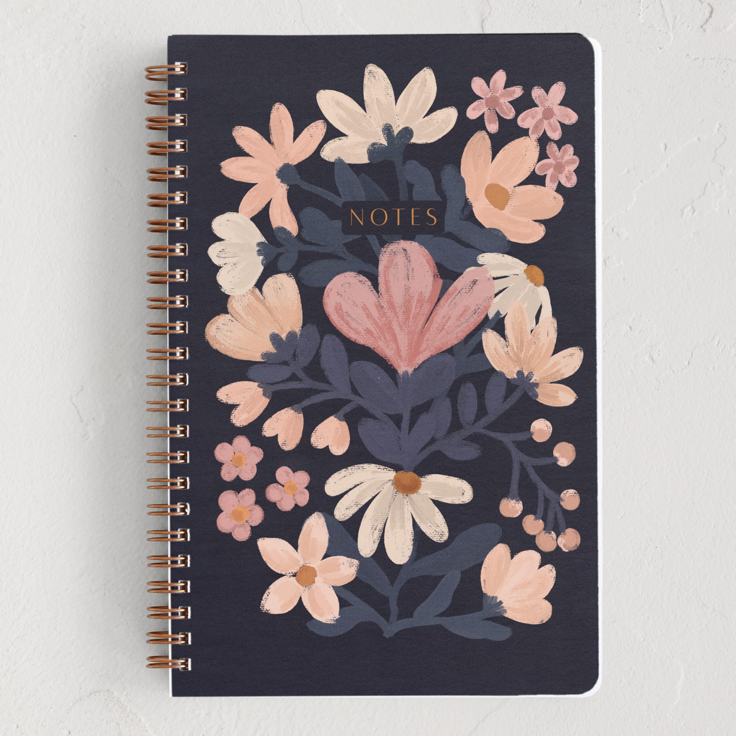 Carnet nostalgique fleuri pour organiser vos journées au bureau ou à la maison