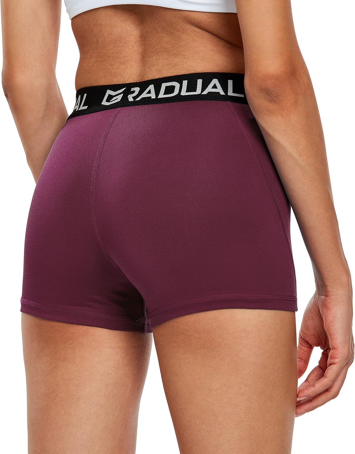 G Gradual Women's Spandex Compression Volleyball Shorts 3" /7" Workout Pro Shorts for Women - Image 2