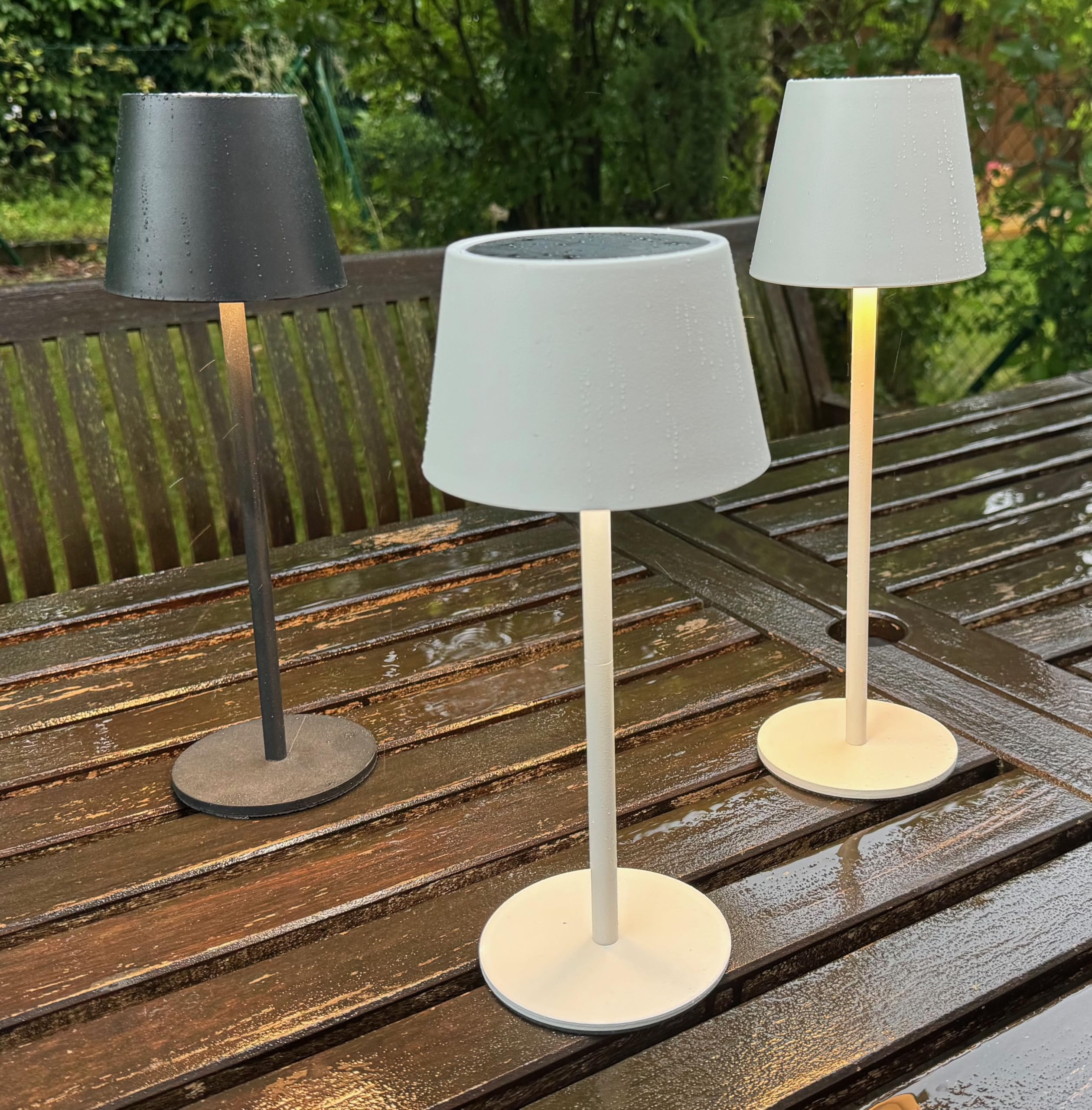 Lampada Da Tavolo Solare Senza Fili, Lampada Da Comodino Ricaricabile a