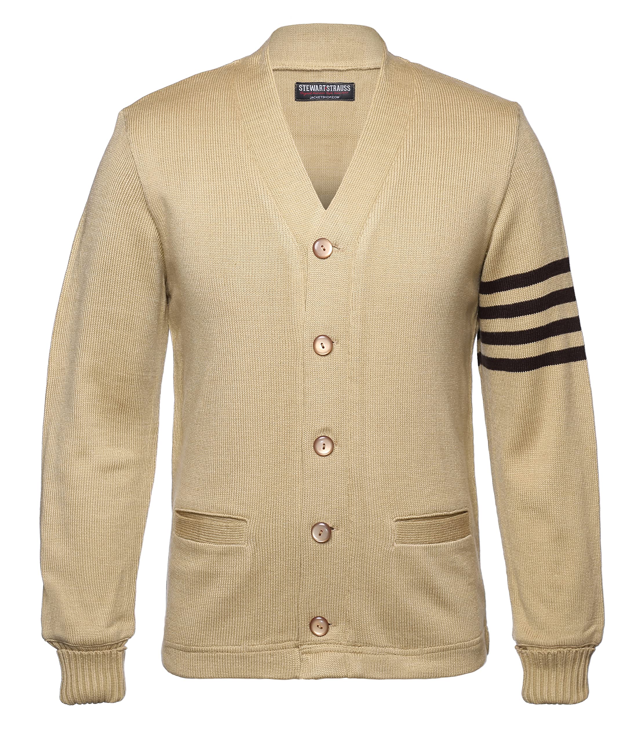 Stewart &amp; Strauss Cardigan Varsity Letter Sweater