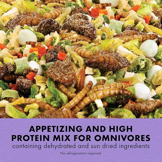 Zilla Reptile Munchies Omnivore Mix, Dehydrated Vegetables, 4 Oz