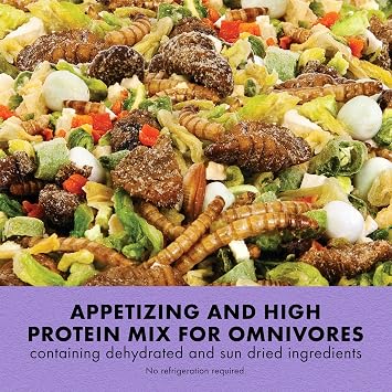 Zilla Reptile Munchies Omnivore Mix, Dehydrated Vegetables, 4 Oz