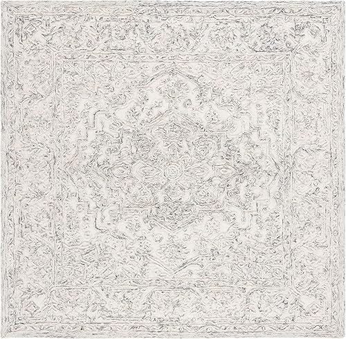 Miniatura 22 de MARTHA STEWART x Safavieh MSR3532M - Alfombra de lana contemporánea, hecha a mano, 8 x 10 pies, color marfil/azul