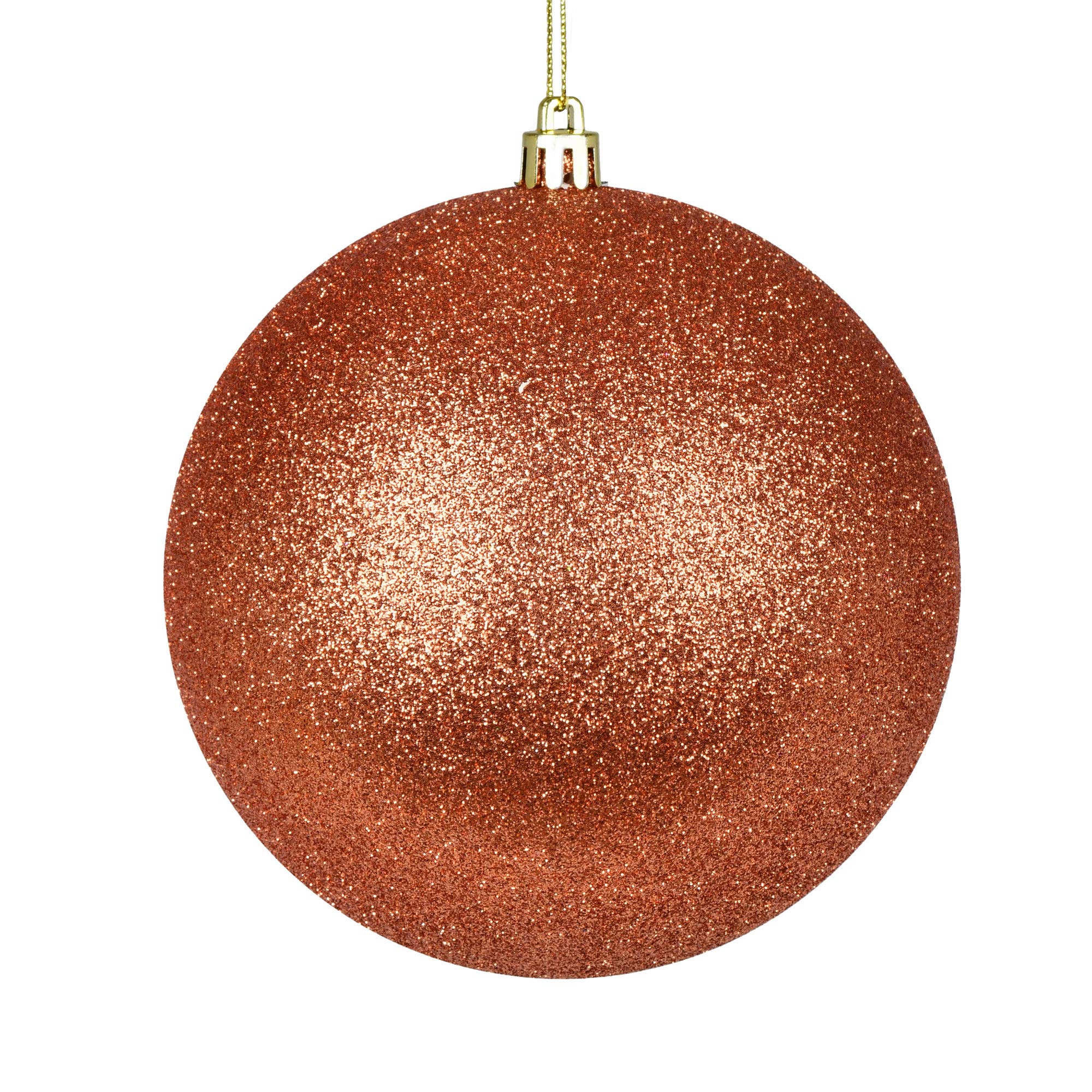 Boule de Noël Vickerman paillettes corail N592071DG