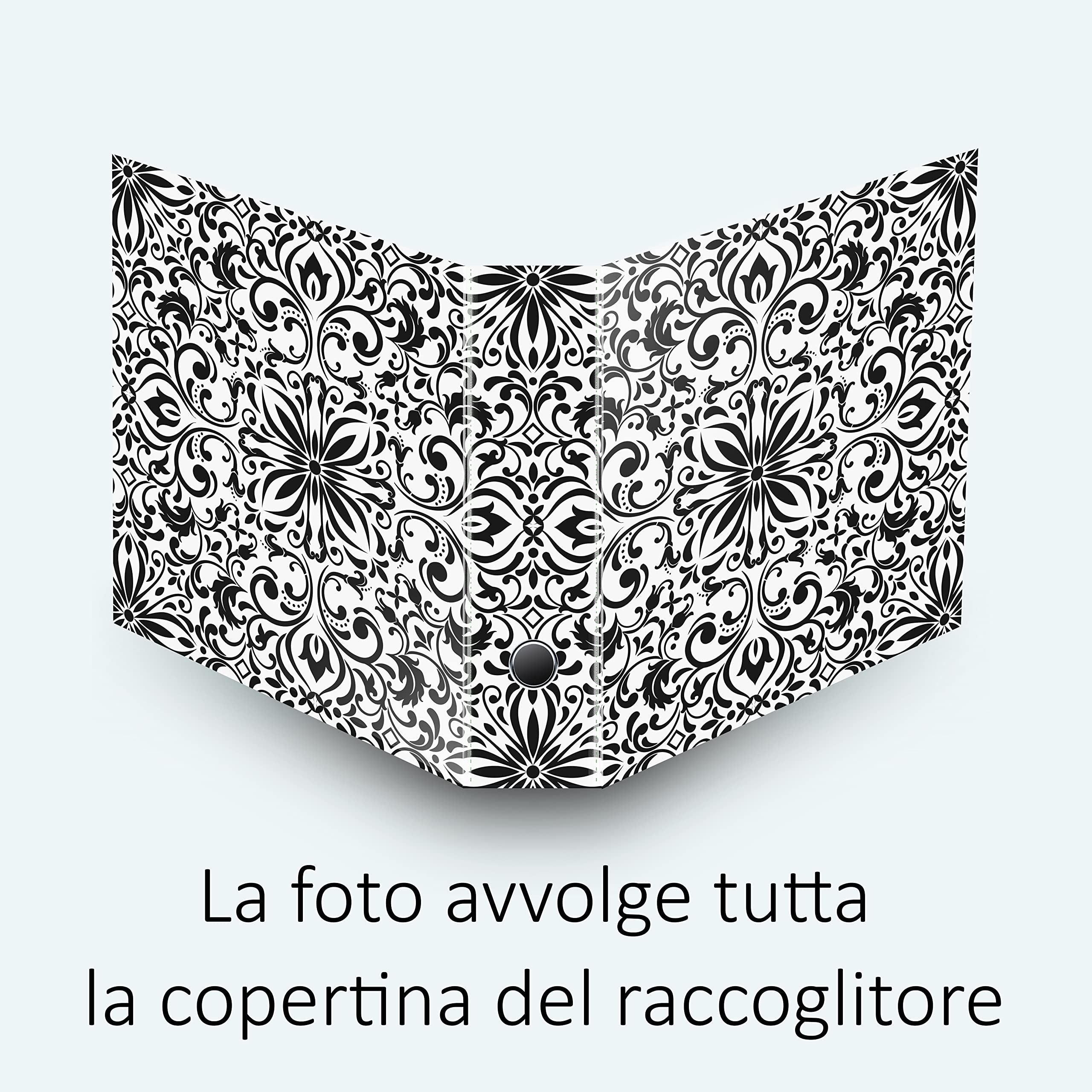 Set da 5 raccoglitori ad anelli - DAMASCO (H31 cm con 2 anelli)