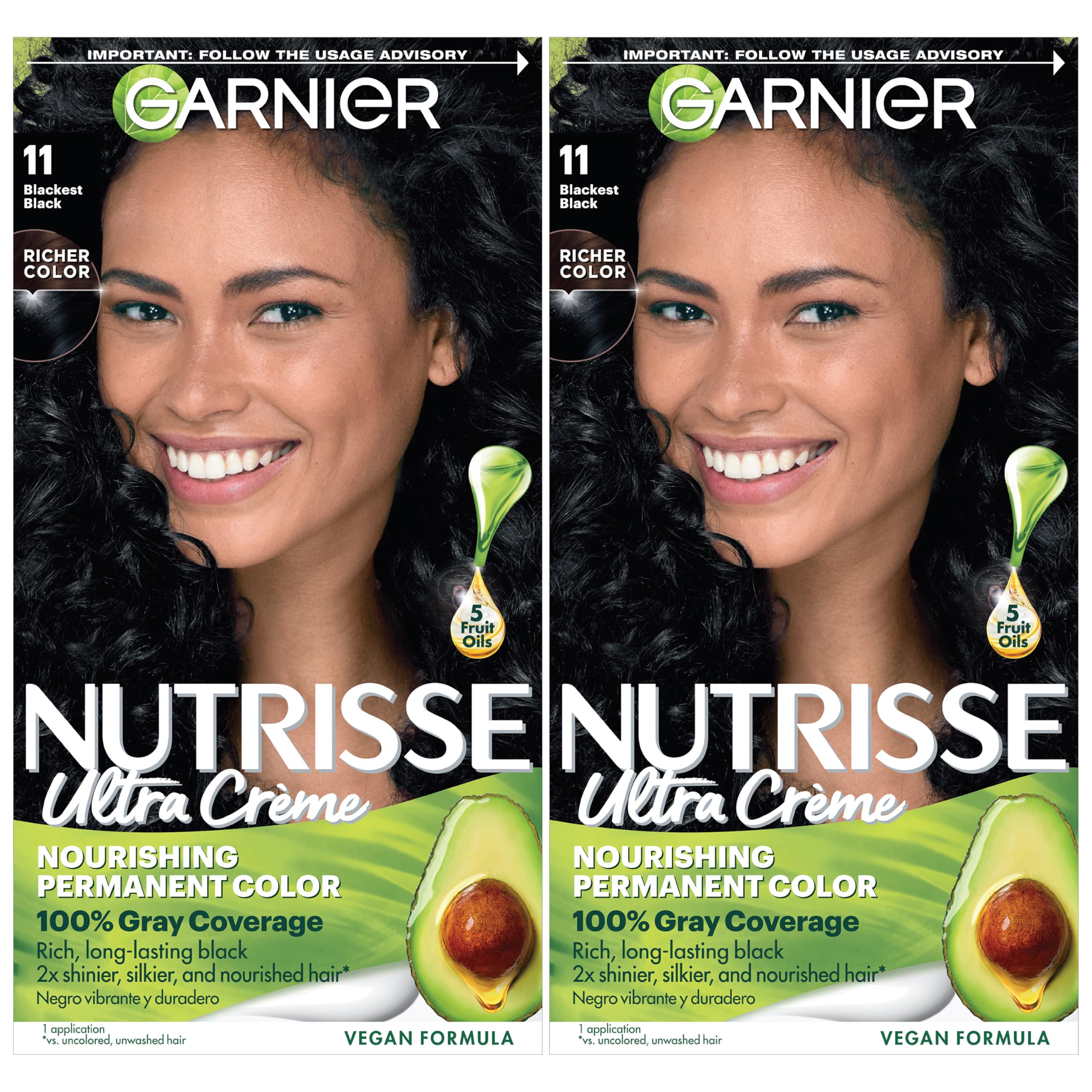 Garnier Nutrisse 11 Blackest Black Peppercorn