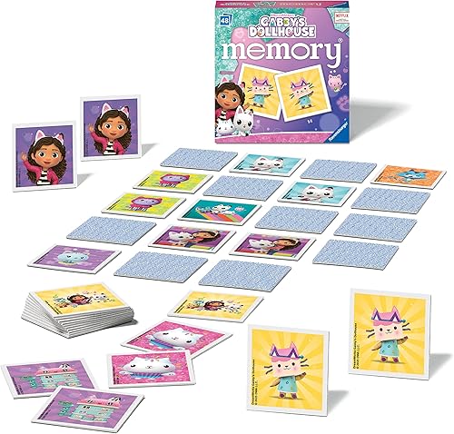 Miniatura 2 de Ravensburger Gabbys - Juguetes de casa de muñecas  Mini juego educativo de memoria para niños a partir de 3 años  Pares de fotos a juego