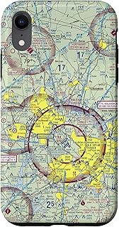 iPhone XR KRDU Raleigh-Durham Airport Charlotte Sectional Chart Pilot Case