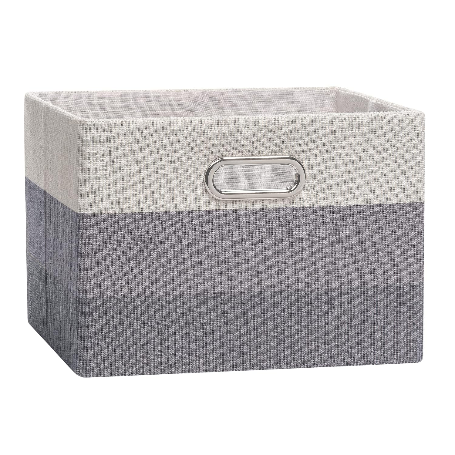 Lambs & Ivy Gray Ombre Foldable/Collapsible Storage Bin/Basket Baby