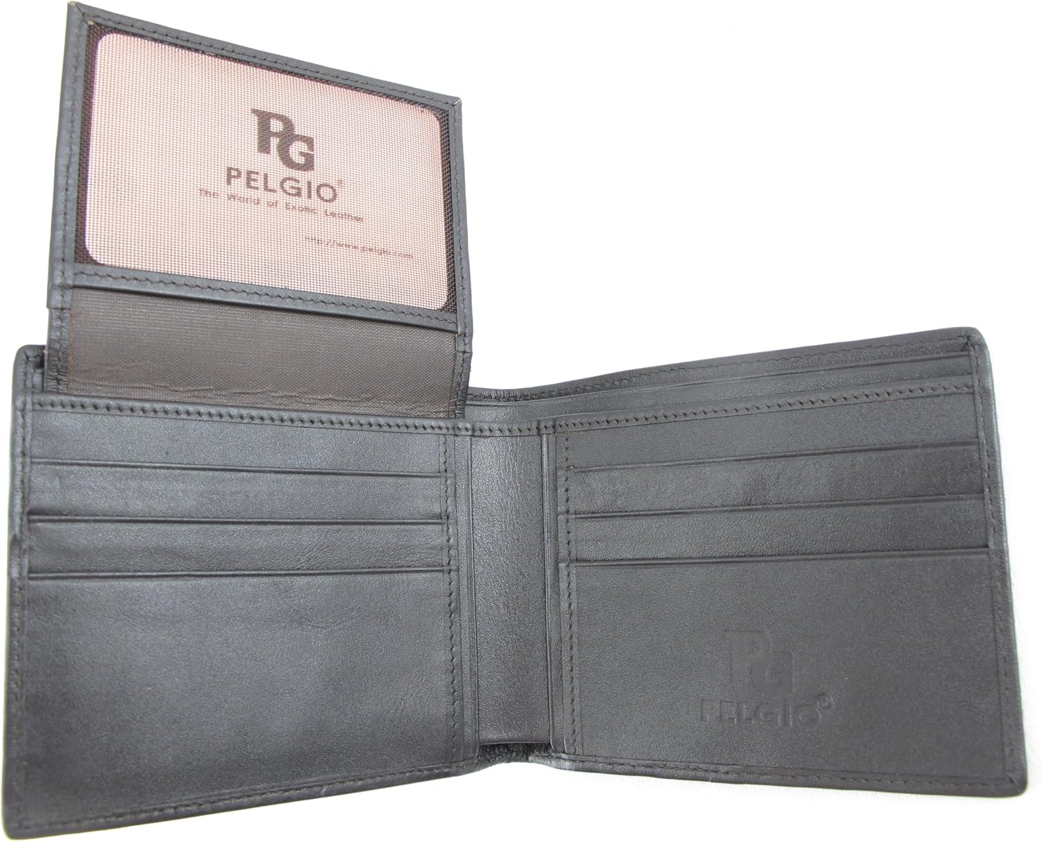 Genuine Crocodile Alligator Backbone Skin Leather Bifold Wallet ([B1] 6 Card Slots + 2 ID Windows + 2 Compartment for Bills, Chocolate Brown) - Image 6