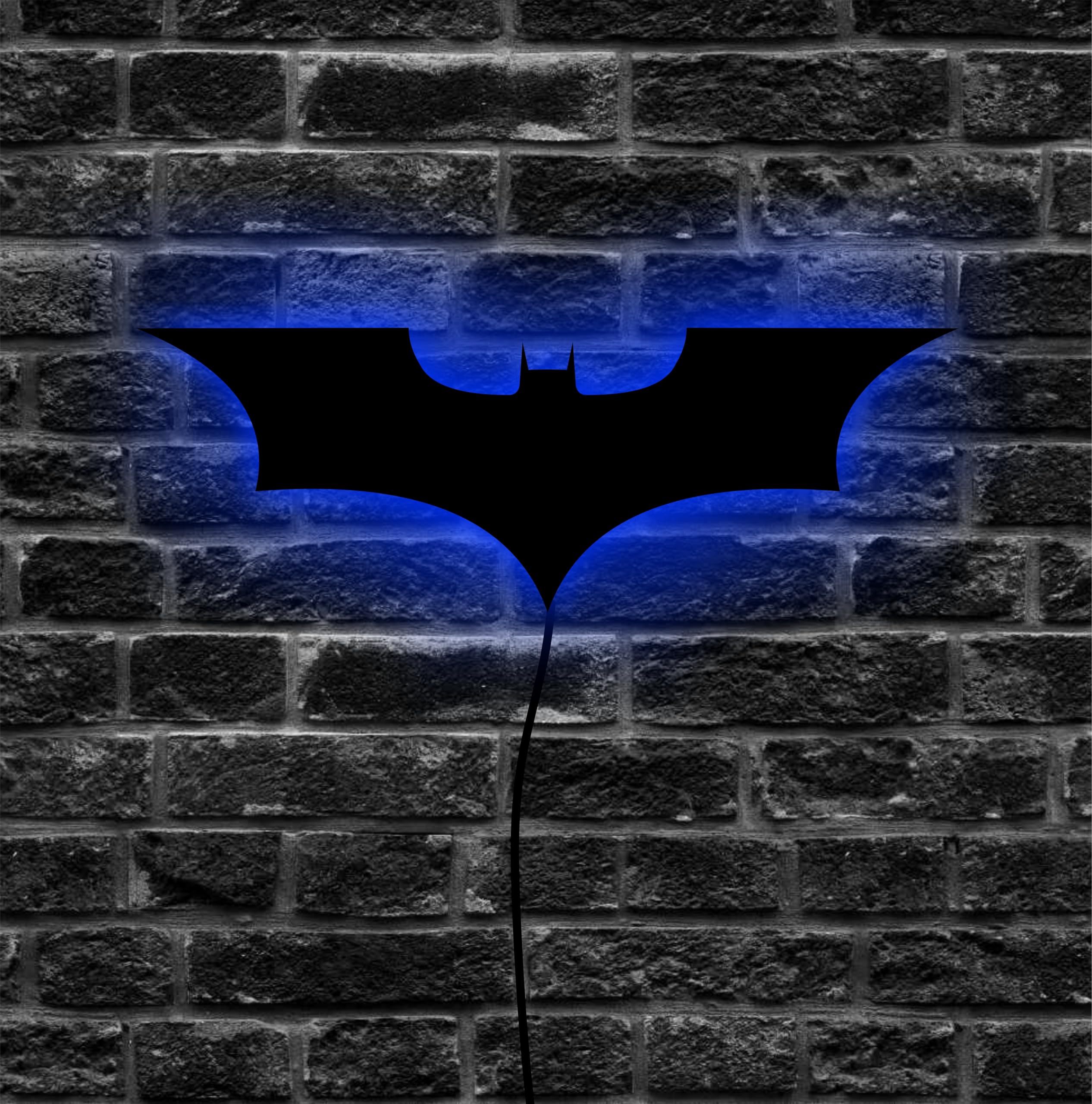 AD INFINITUM LED Wall Lamp, Comic Lover, Bat Cave, Night Lamp, for