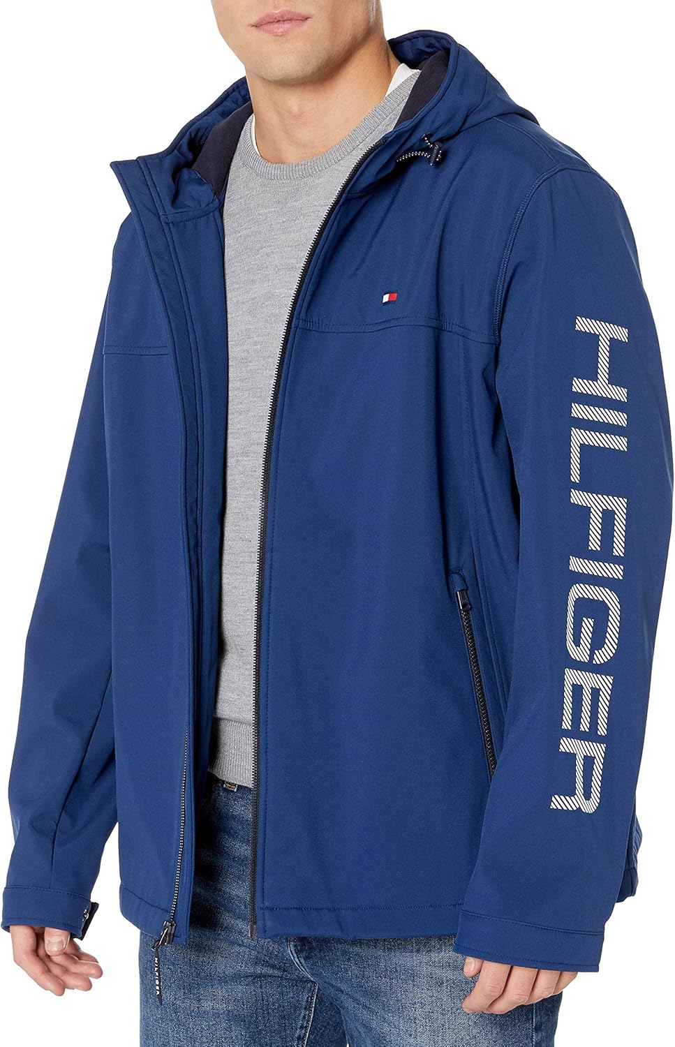 tommy hilfiger soft shell hooded jacket