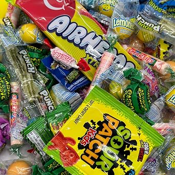 CandyKrave Christmas Assorted Sour candy variety pack - 3lb Individually Wrapped Candy Bulk Mixed Candy Assortment Bag Bulk Christmas Candy - Bulk Variety Candy for Party, Pinata and other Occasions.