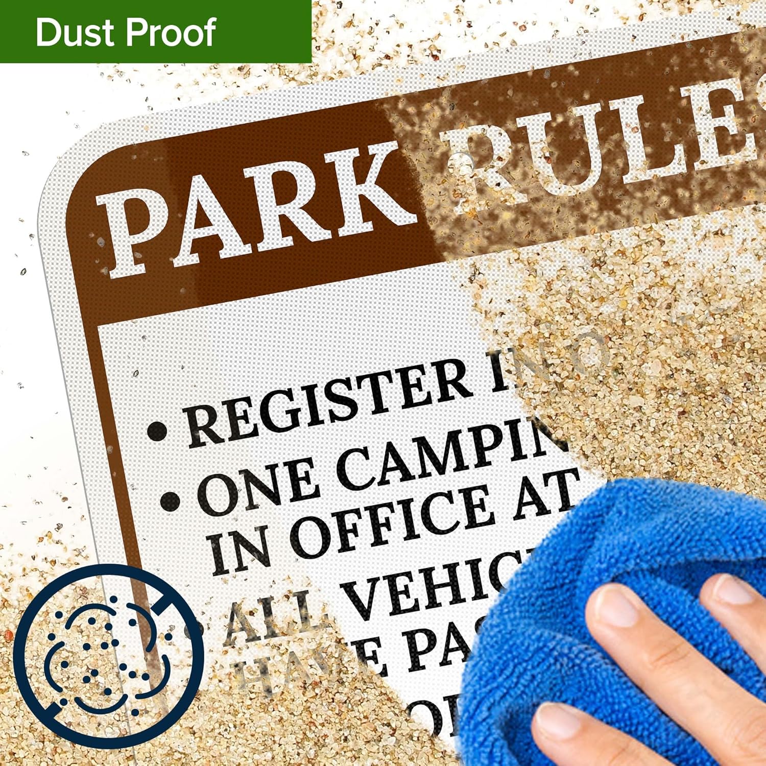 Park Rules Register In Office Vehicles Must Have Pass Visitors Must Register Sign, 12x18 Inches, 3M EGP Reflective .063 Aluminum, Fade Resistant, Made in USA by My Sign Center