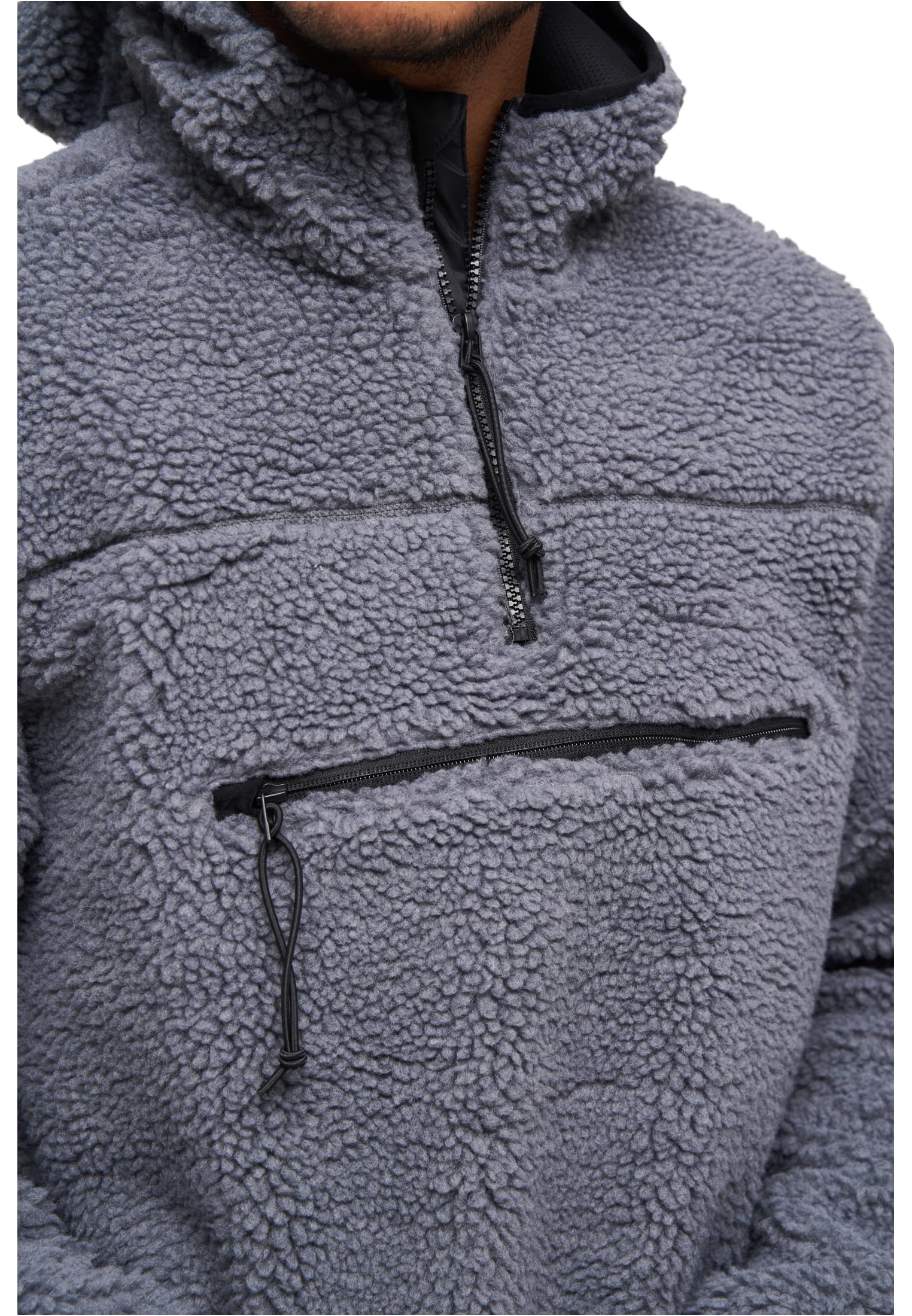 Brandit Teddy Windbreaker Hombre Cortavientos Negro 100% poliéster