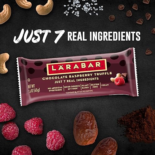 Miniatura 8 de Larabar - Barra de frutas y nueces, doble trufa de chocolate, 25.6 onzas, caja de 16 unidades