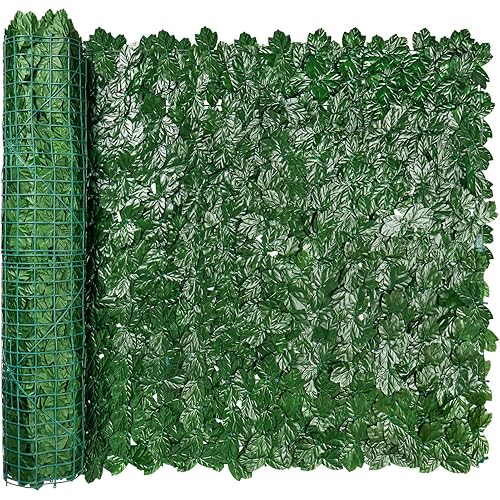 iCover Artificial Ivy Privacy Screen for Fence, 39x118in Strengthened Joint