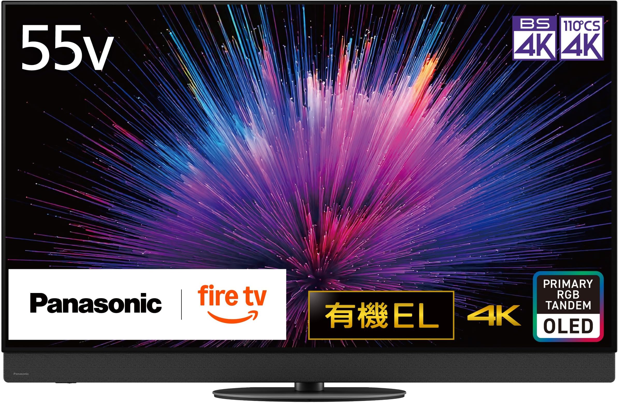 Panasonic 55-inch Organic EL TV 4K TV-55Z95B VIERA with FireTV, Line Array Speaker, Enabled Speaker, Wide Speaker, Primary RGB Tandem, 2025 Flagship Model