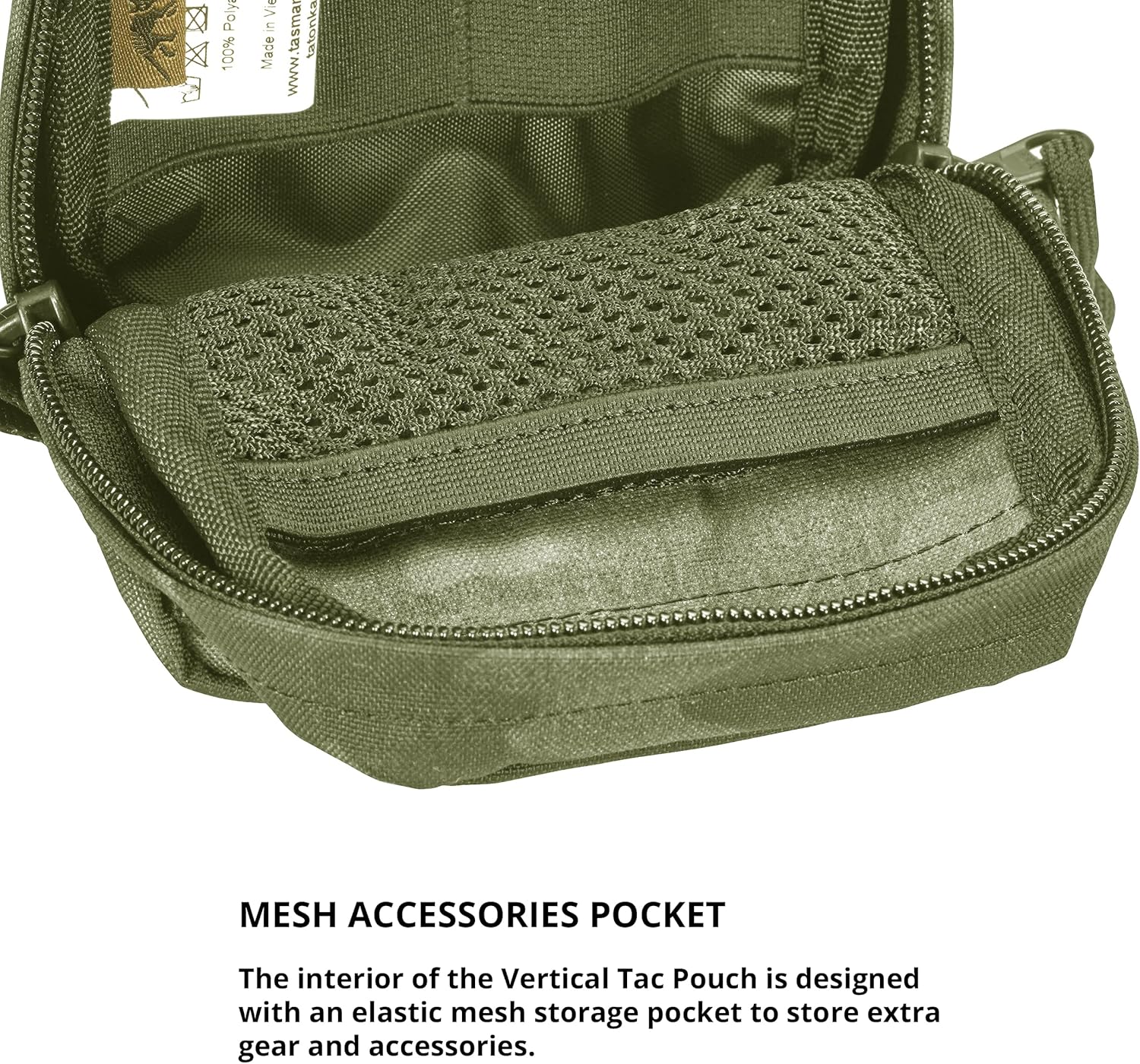 Tasmanian Tiger Tac Pouch 1 Vertical Olive, One Size, TT-7647-331