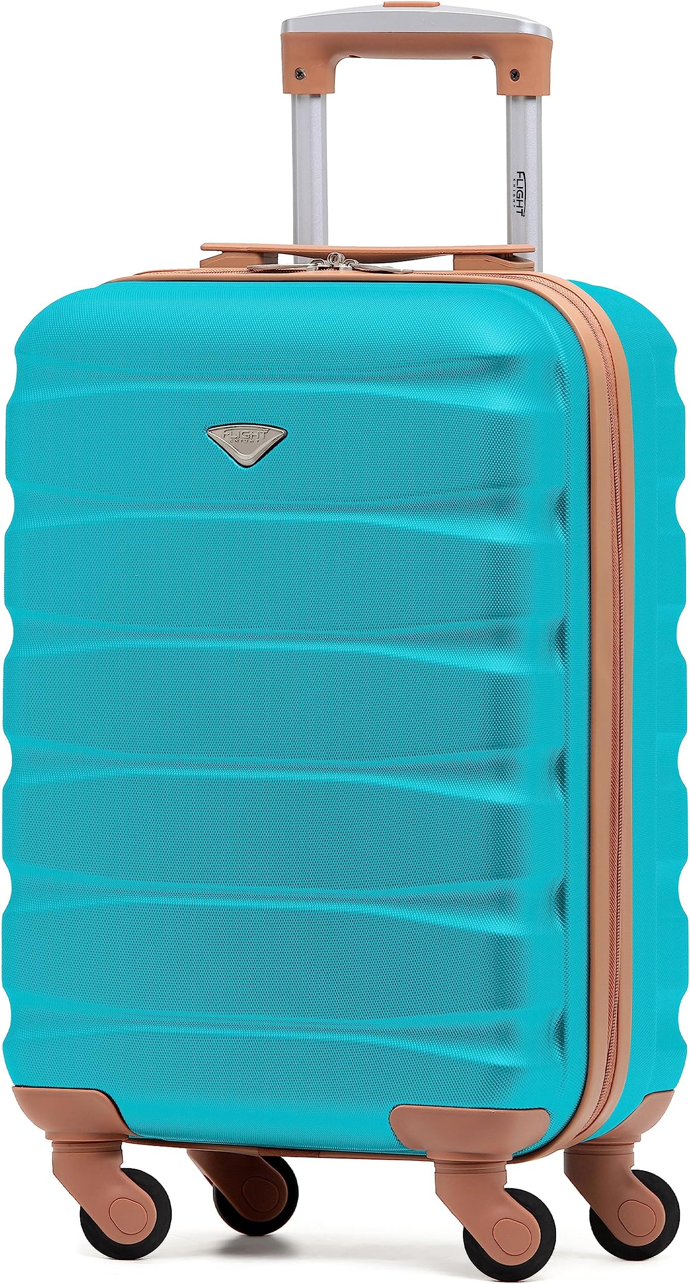 Flight Knight Cabin Suitcase 55x35x20, Carry On for Over 100 Airlines Like Ryanair, EasyJet, British Airways, Virgin Atlantic Lightweight Small Durable Cabin Bag, ABS Hard Shell, Hand Luggage