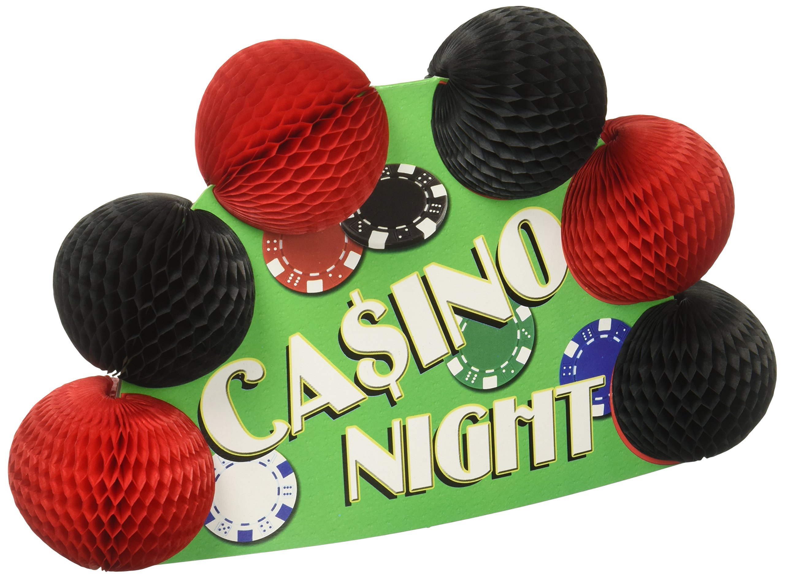 Casino Pop-Over Centerpiece Beistle 57682 décoration de table en papier multicolore