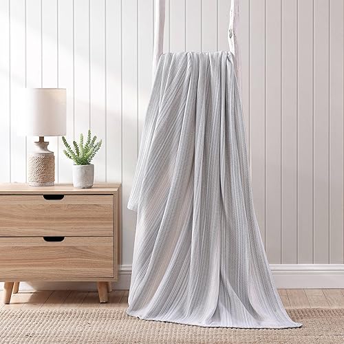 Miniatura 10 de Tommy Bahama - Manta King, ropa de cama de algodón suave, decoración ligera para el hogar para todas las estaciones (beige de la costa arenosa, King)