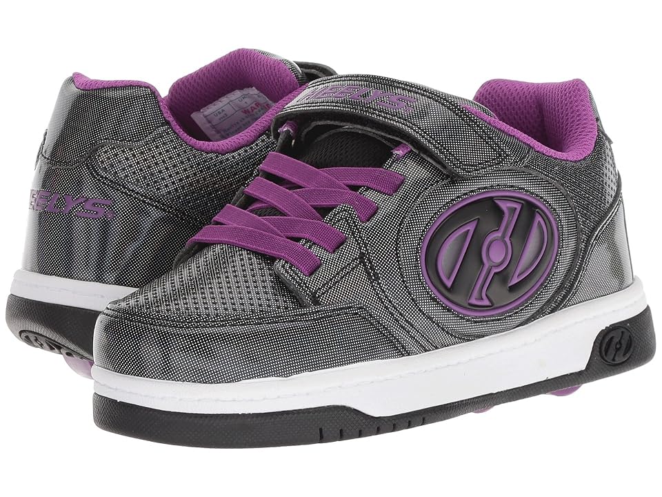 

Heelys Plus X2 Lighted (Little Kid/Big Kid) (Black Sparkle/Purple) Girls Shoes, Multi