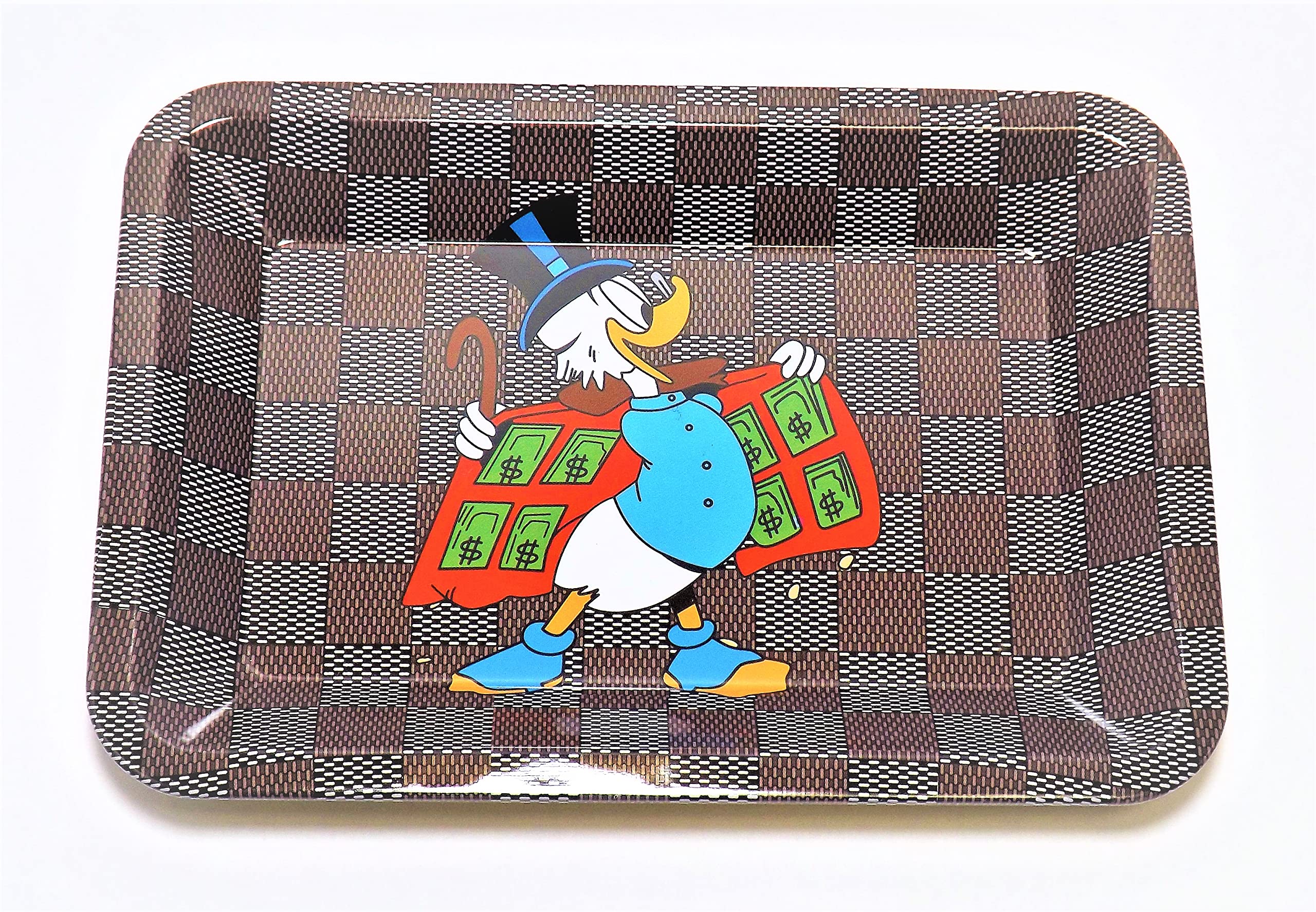 Rolling Tray Duck Metal Set | Small Size (18 X 12.5Cm) Trays For Rolling Papers King Size To Make Tobacco Roll Ups With Filter Tips Or Roach Booklets Sets