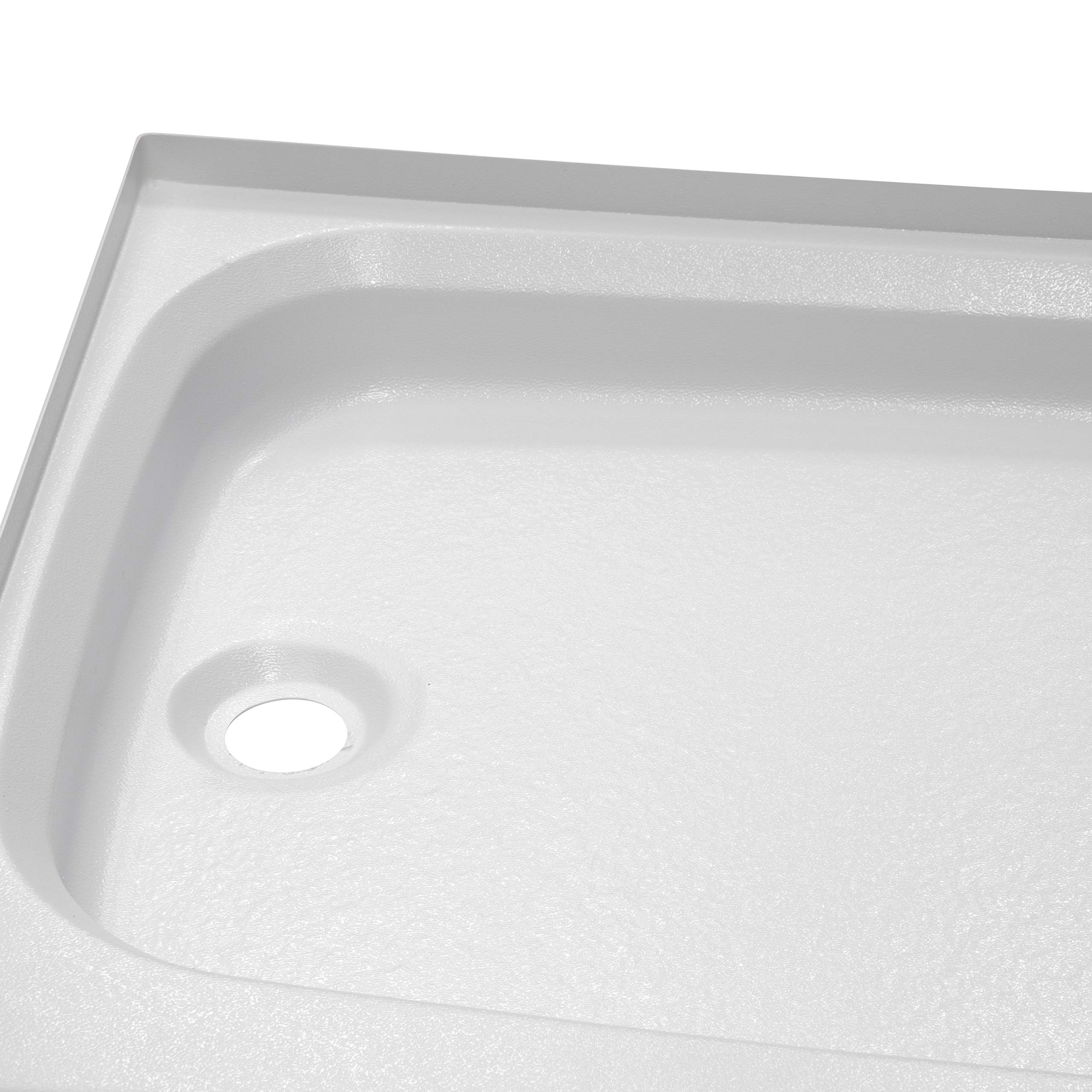 Lippert Replacement 24" x 32" White Shower Pan with Right Drain for RVs, Manufactured Homes, Travel Trailers, 5th Wheels, and Motorhomes - 210371