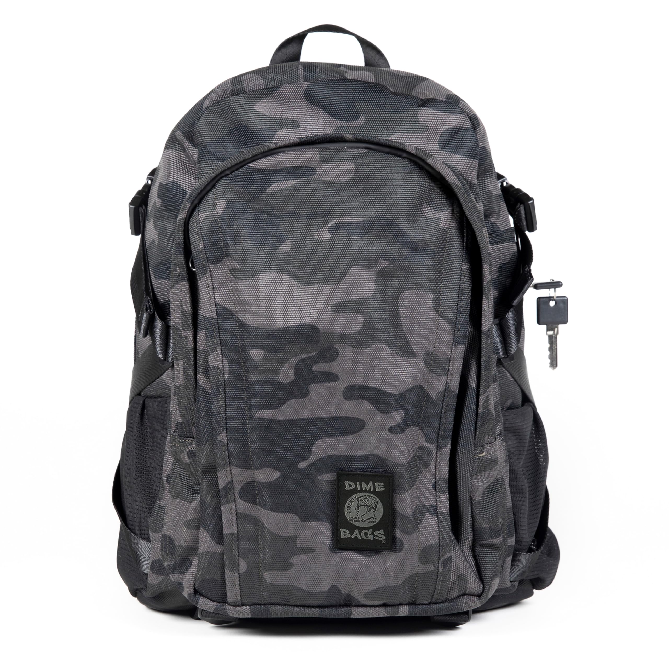 DIME BAGS Odor Blocking Backpack with Lock, Water-Resistant, Anti Theft Bag, Lockable Travel Backpack with Padded Shoulder Straps, Spill Proof Zippers