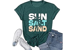 Cute Graphic Sun Salt Sand Beach Hawaii T-Shirt Vacation Tees