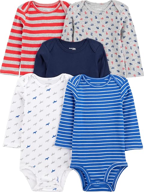 Carter's baby-boys 5-Pack Long-Sleeve BodysuitBodysuit