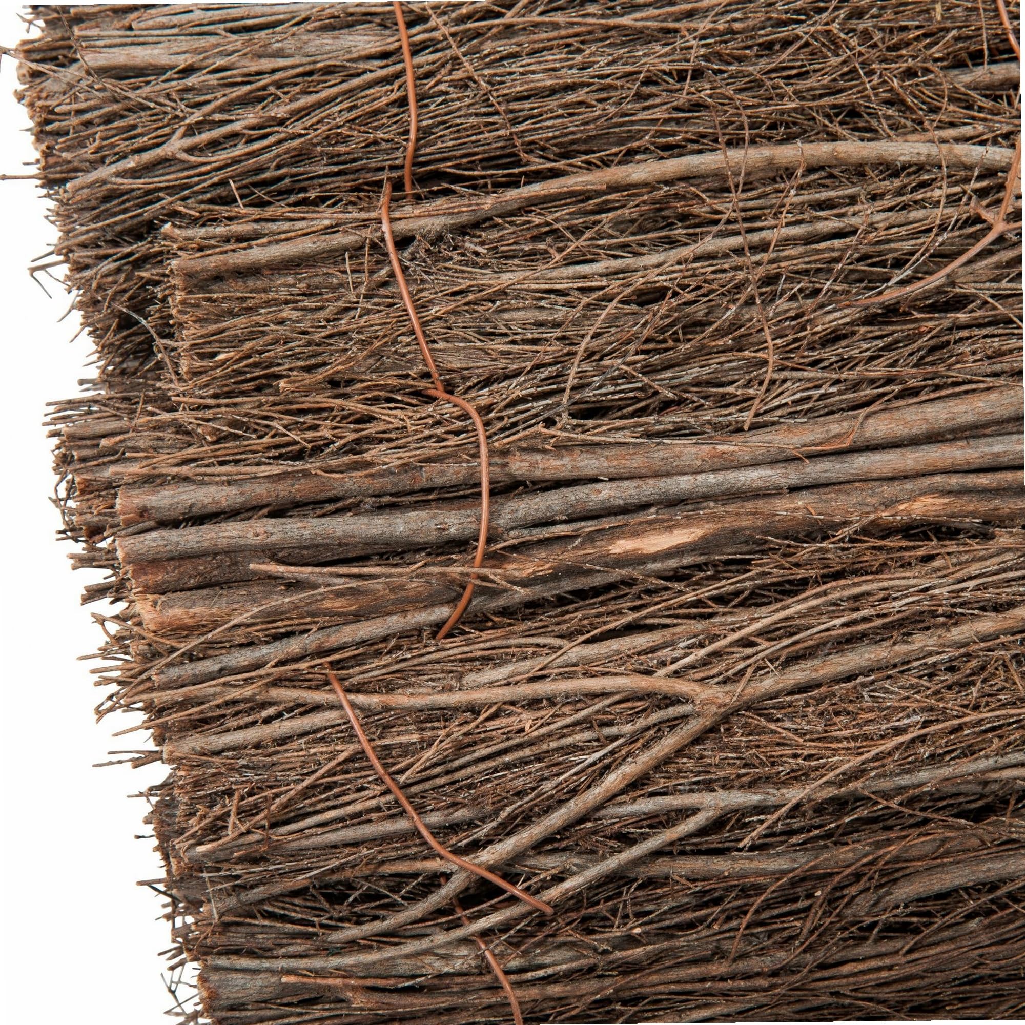 Brise vue jardin - Brise vue occultant - Rouleau Brise vue - WerkaPro 10752 - Brise Vue en Bande de bruyère - 1 x 3 m - 3000 g/m2 - Naturel - Pour isoler un espace extérieur