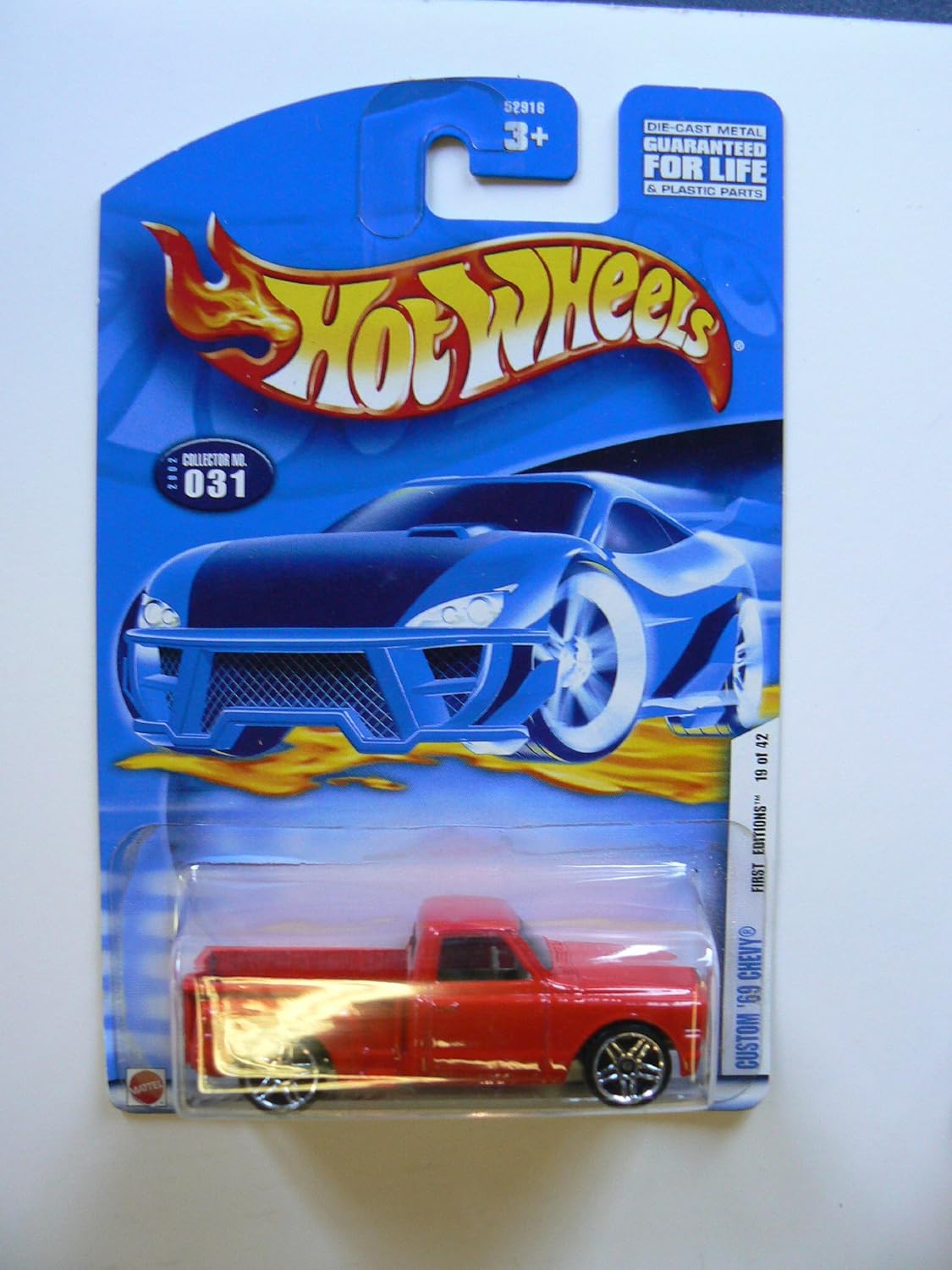 First Editions #19 of 42 Custom '69 Chevy in Red Diecast 1:64 Scale Collector #31 by Hot Wheels