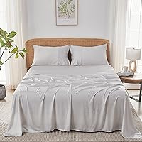 Vista 29 de Sijo AiryWeight Juego de sábanas Tencel, 100% Lyocell derivado de eucalipto, extremadamente suave, ganador de las mejores sábanas de enfriamiento