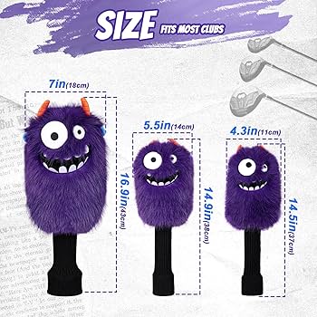 Amazon | LZFAN ファニーゴルフヘッドカバー、アニマルプラシ天