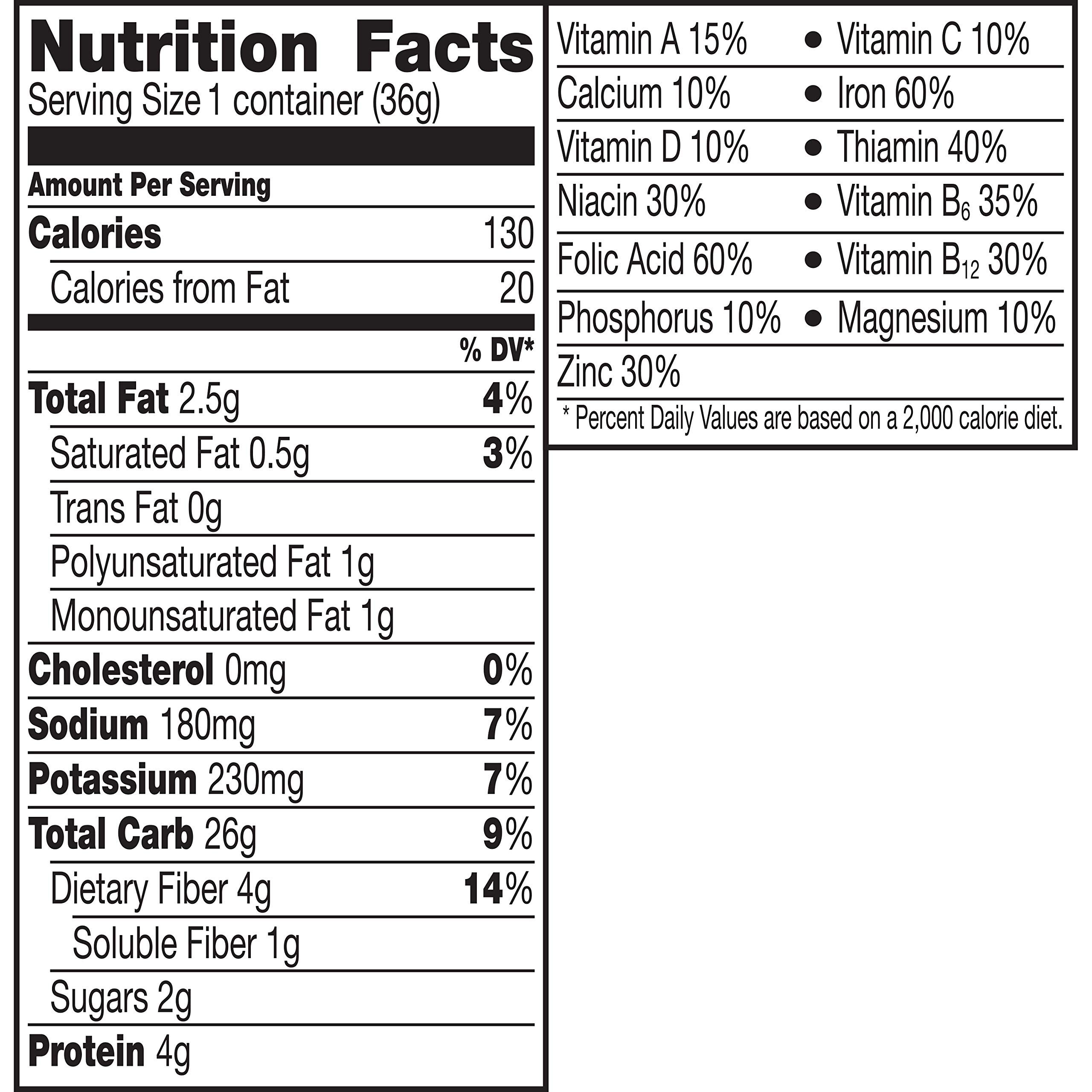 Cheerios Cereal Cup, Gluten Free, Cereal with Whole Grain Oats, 1.3 oz