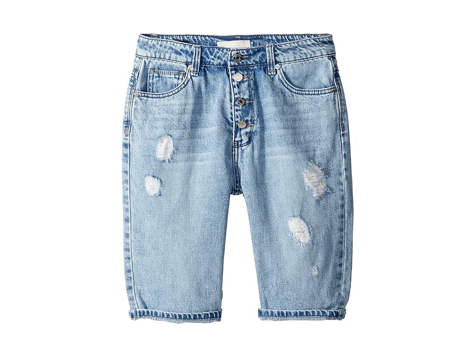 

HABITUAL girl Anita Distressed Bermuda Shorts (Big Kids) (Light Stone) Girl's Shorts, Beige