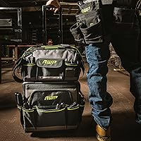 Vista 5 de Bolsas de herramientas AWP, bolsa de herramientas premium, negra, bolsa de herramientas duradera, para profesionales y contratistas