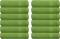 Vista 91 de GLAMBURG - Juego de 12 toallas faciales ultrasuaves de 13 x 13 pulgadas, 100% algodón, duraderas y altamente absorbentes, ideales para baño, cocina