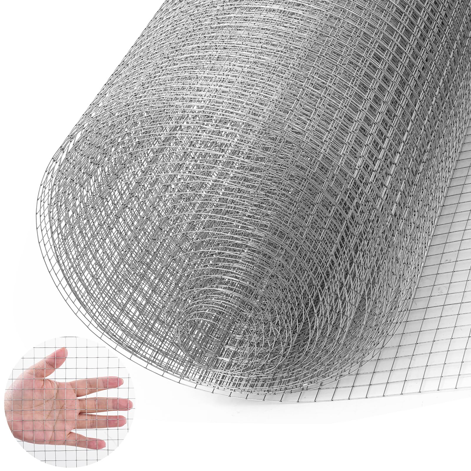 1 m x 25 m de alambre para conejos, 100 cm, malla para conejos, alambre para aviario, 12 x 12 mm, rejilla para topos, rejilla para roedores para bancal alto, valla, alambre de pollo, valla de malla