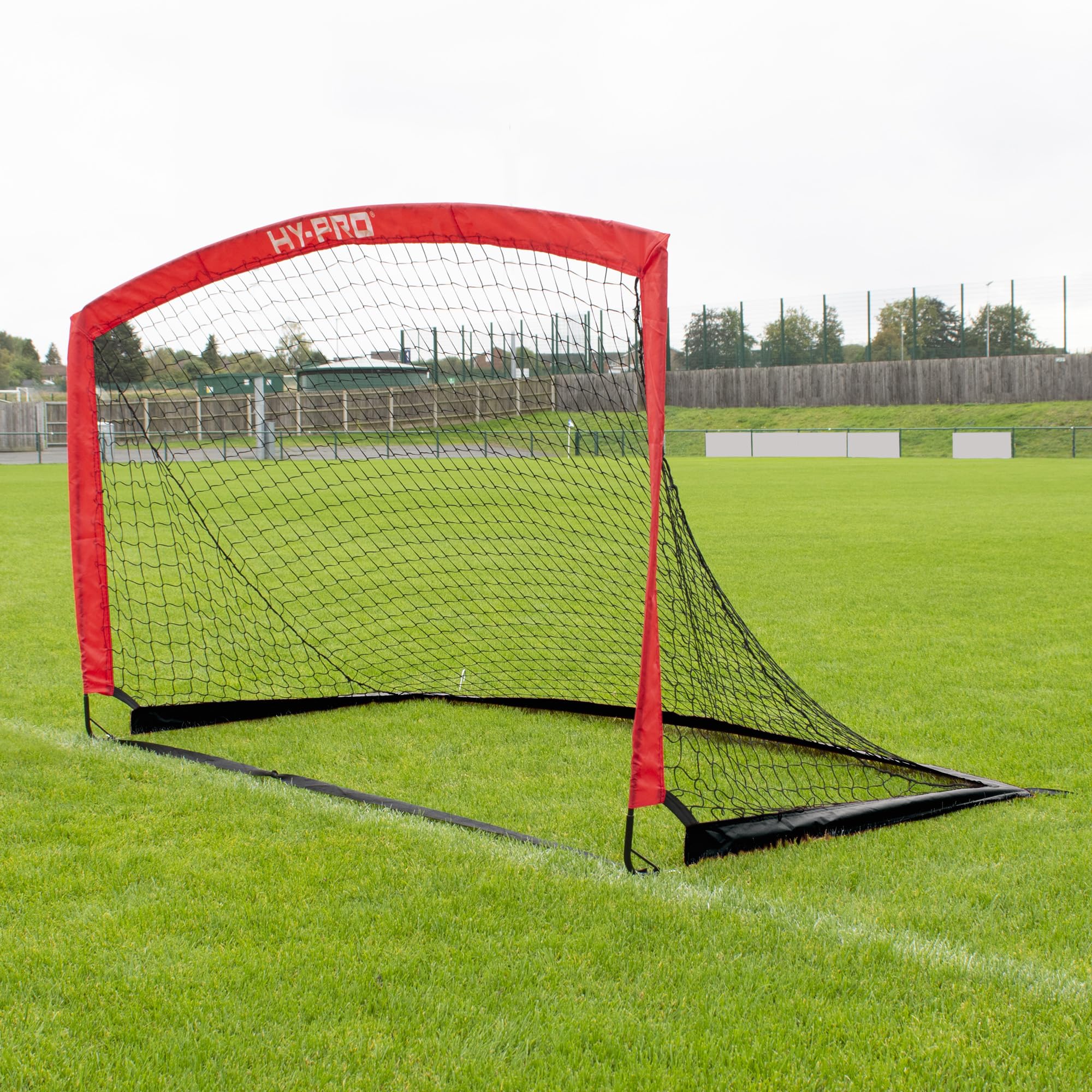 Hy-Pro Porta da calcio flessibile da 2,7 x 1,5 m, portatile, con borsa per il trasporto, per interni ed esterni, per bambini e adulti