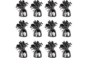 Metallic Wrapped Balloon Weight Pack of 12