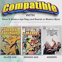 Vista 7 de Funda protectora para cargador superior de cómics, cobre plateado y cómics modernos, con pestaña de índice, paquete de 10