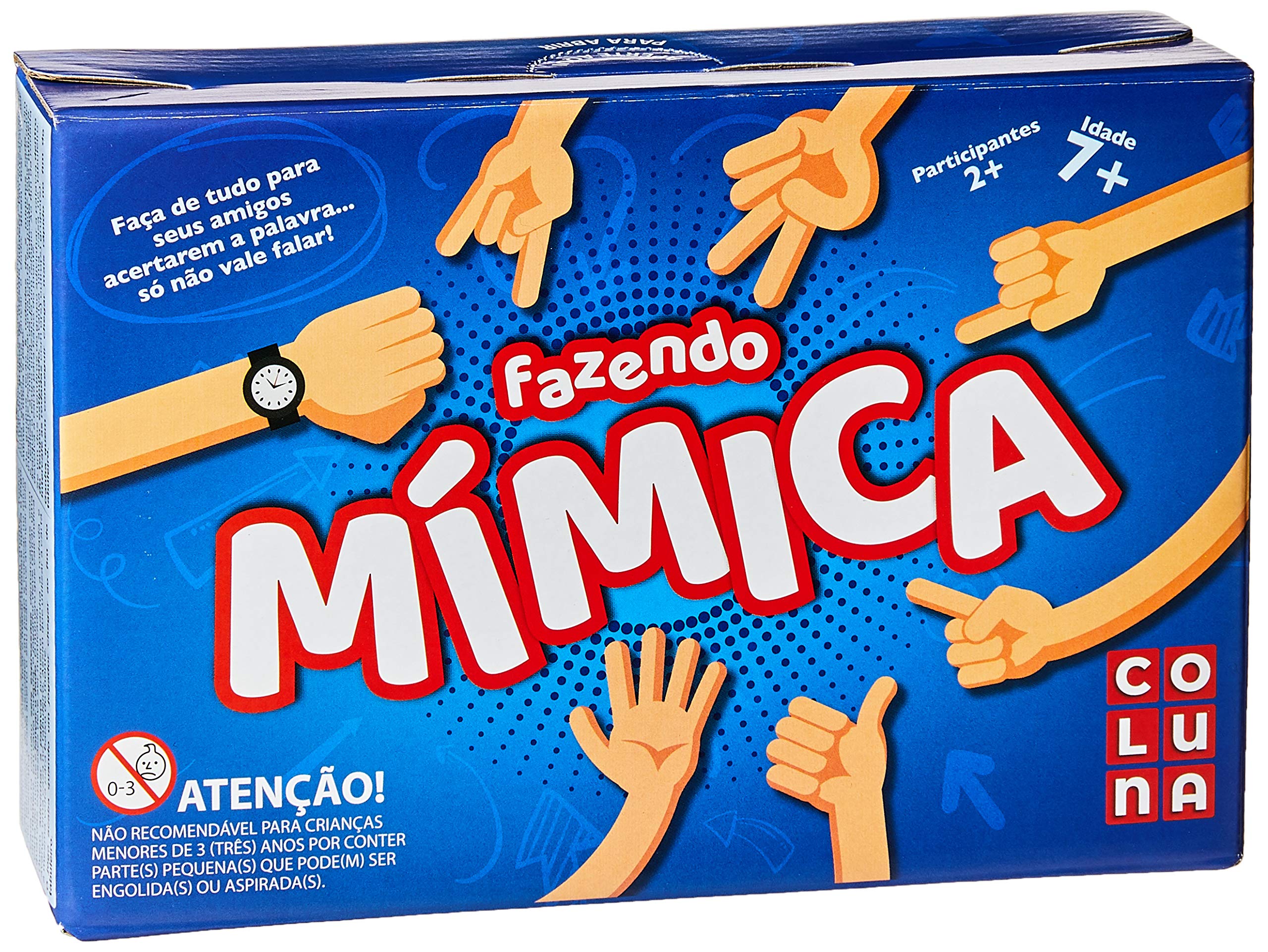 Jogo De Tabuleiro Fazendo Mimica Coluna Multicor